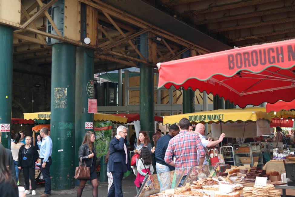 What to eat at Borough Market, London: the covered stalls