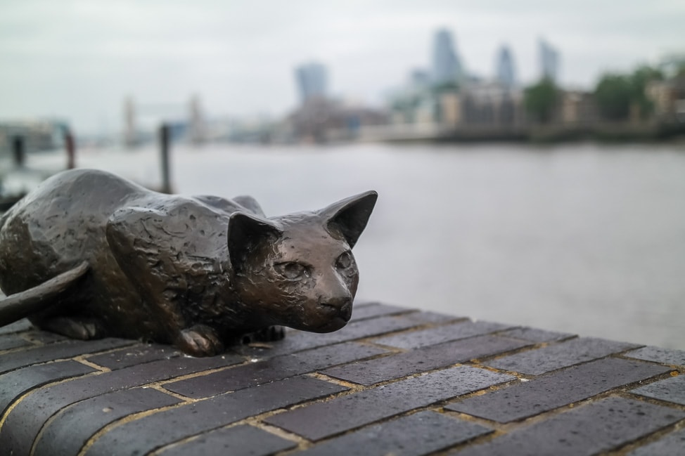Sculpture along the River Thames in Bermondsey