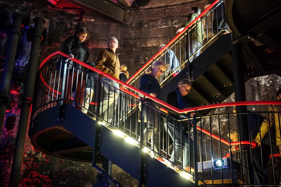 Underground entrance to Brunel's tunnel, Bermondsey, London