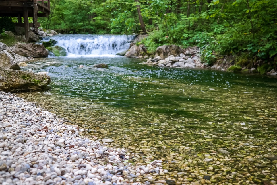 Brook at Garden Village Eco Resort, Lake Bled 