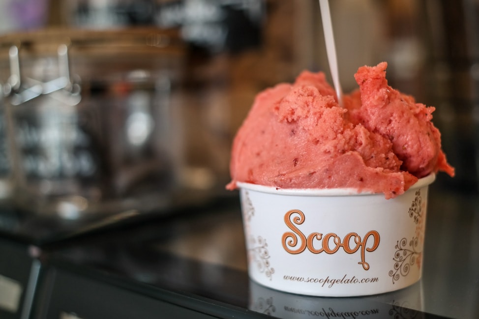 The best ice cream in London: Strawberry Sorbet, Scoop, SoHo