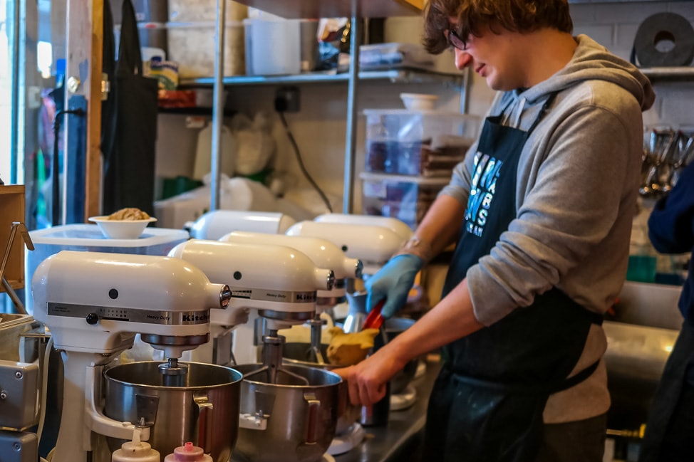 The best ice cream in London: Ice cream being made to order, Chin Chin Labs, Camden