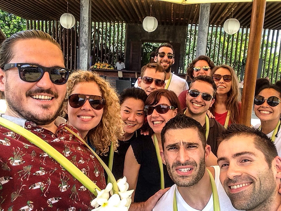 The whole cast of the Durex Do Not Disturb commercial shoot in Sri Lanka