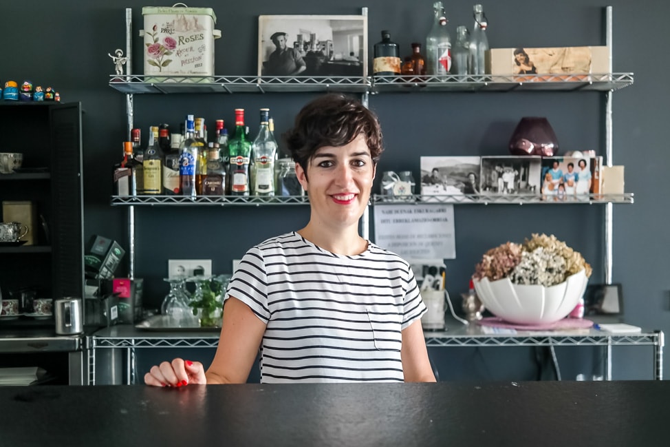 Ainhoa, one of the owners of the Hotel San Prudentzio in Getaria, Spain