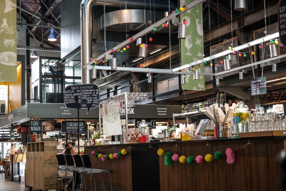 The Mathallen Market in Oslo, Norway, one of the underrated European food markets