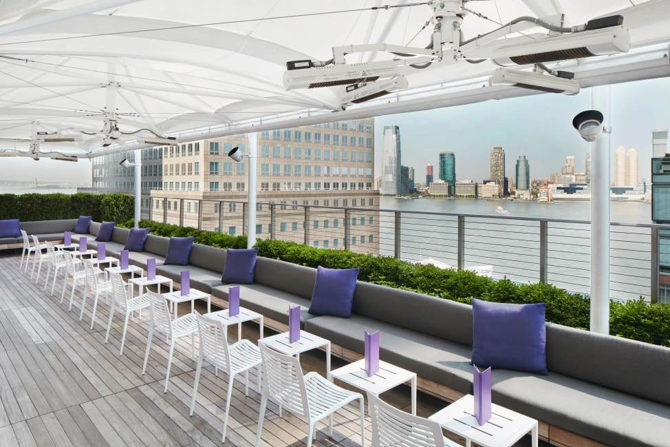 The Conrad Hotel New York: the rooftop Loopy Doopy bar