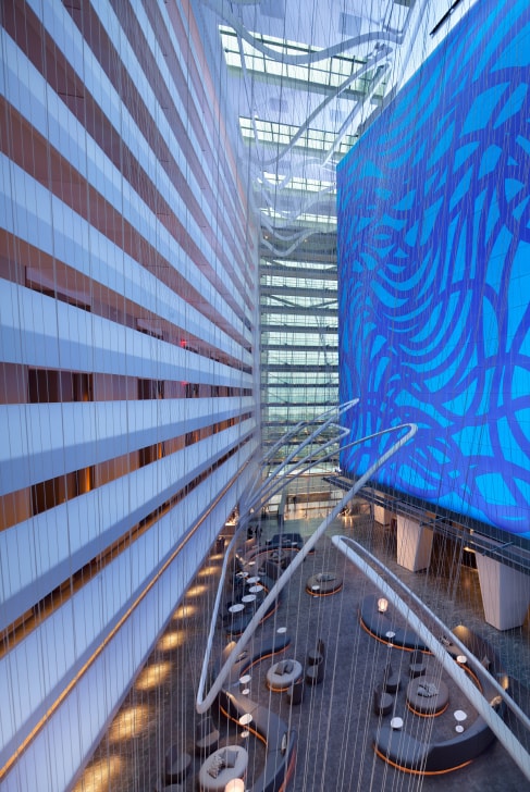 The Conrad Hotel New York: the lobby