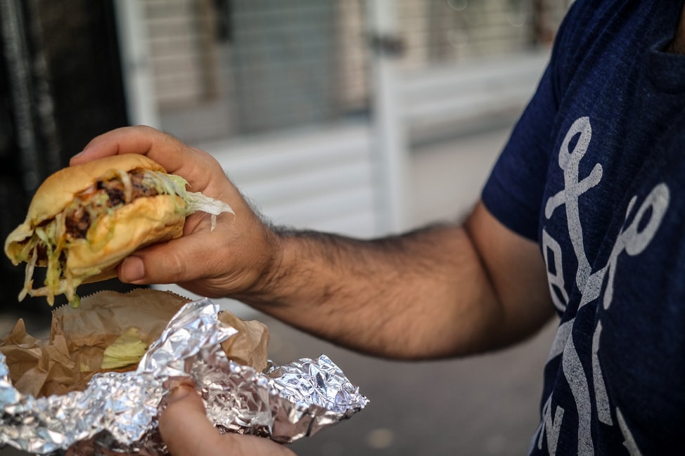 Fun Restaurants in the East Village, NYC: Veggie Burger at Superiority Burger