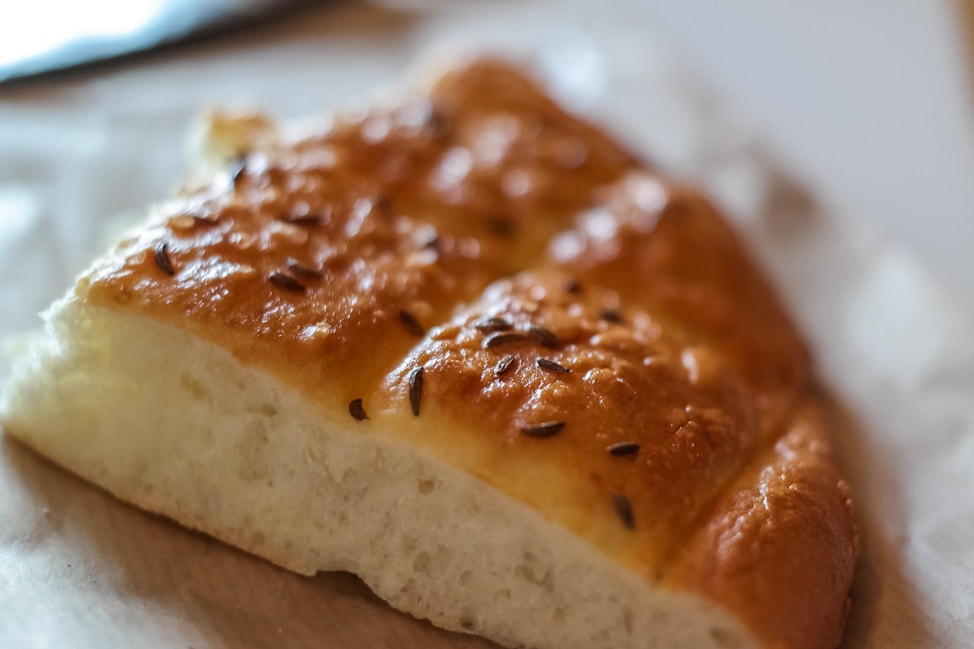 Big Berry Resort: the pogoča bread made locally by Mojca