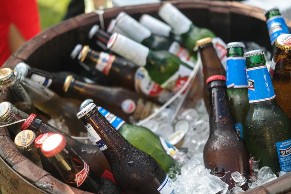 High Hampton Inn: plenty of cold beverages for the wedding