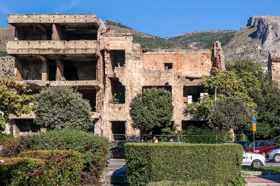 Mostar Bosnia: more abandoned buildings