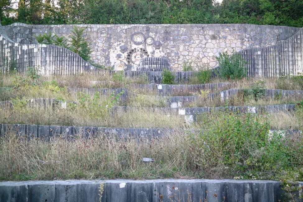 Mostar Bosnia: the abadoned Partisan Park 