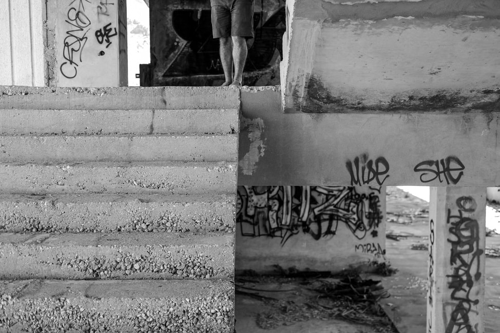 Mostar sniper tower: the main stairwell