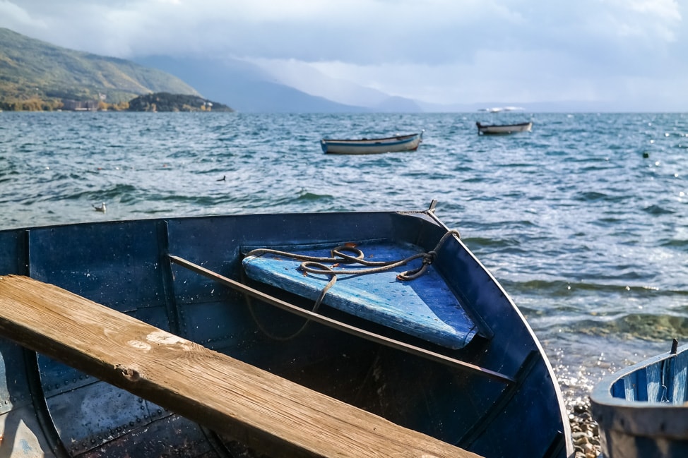 lake ohrid stormy seas