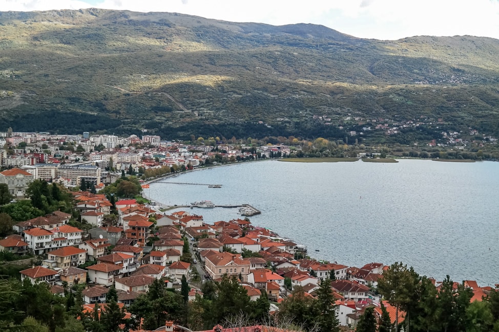 lake ohrid view from fortress