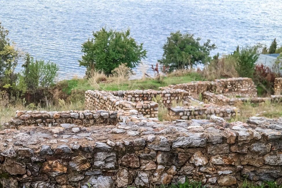 lake ohrid ruins