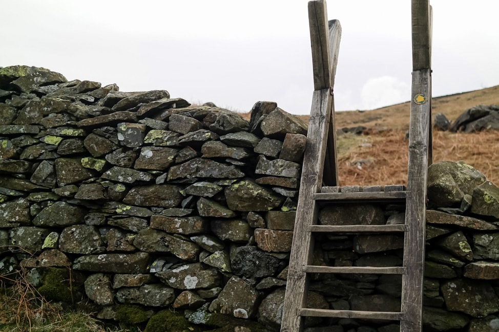 hiking in italy path with stairs