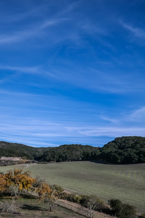 california road trip ranch view