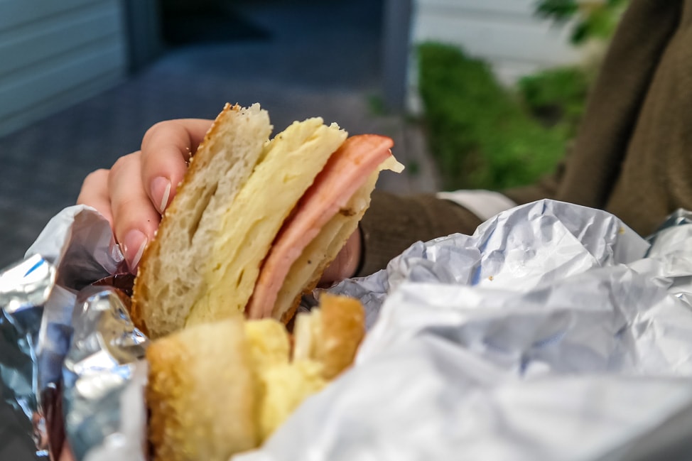 california road trip breakfast sandwich