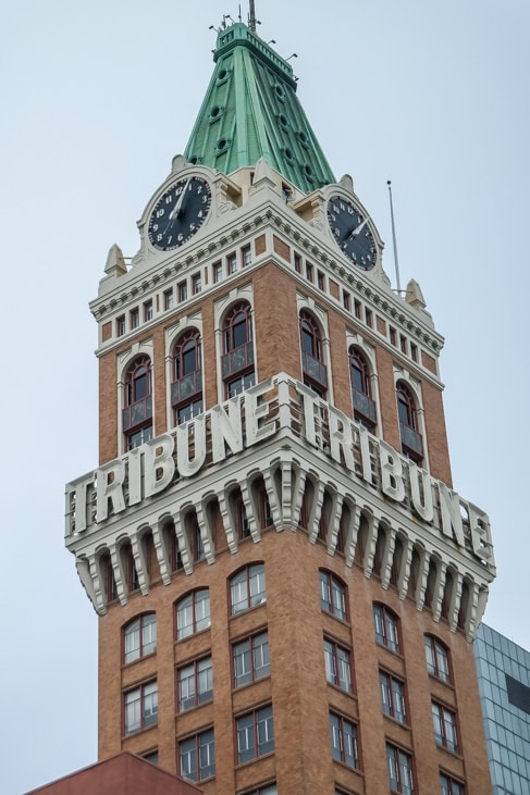 Downtown Oakland: the historic Tribune building