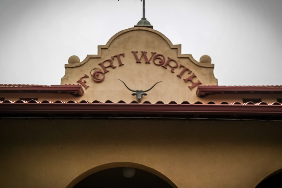 Visit Fort Worth: the entrance to the Stockyards Livestock Exchange