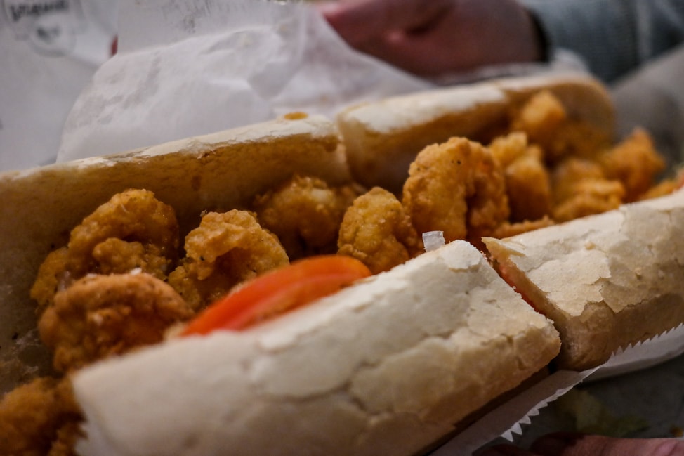 visit new orleans shrimp po boy