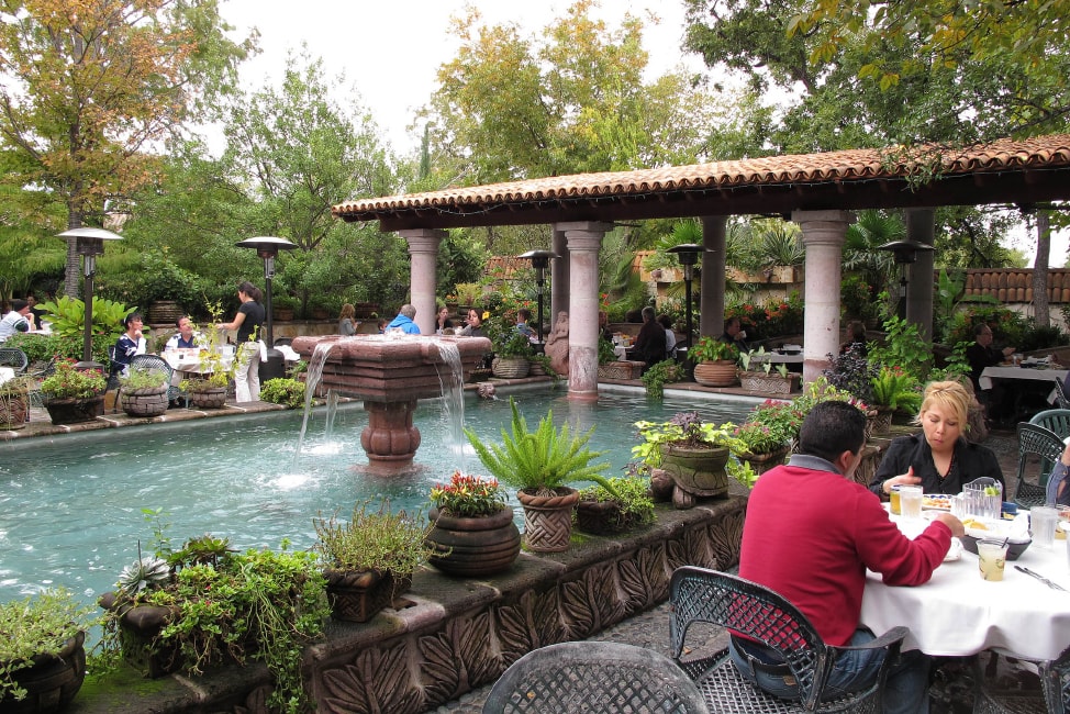 Visit Fort Worth: the outside patio at Joe T. Garcia's in Fort Worth