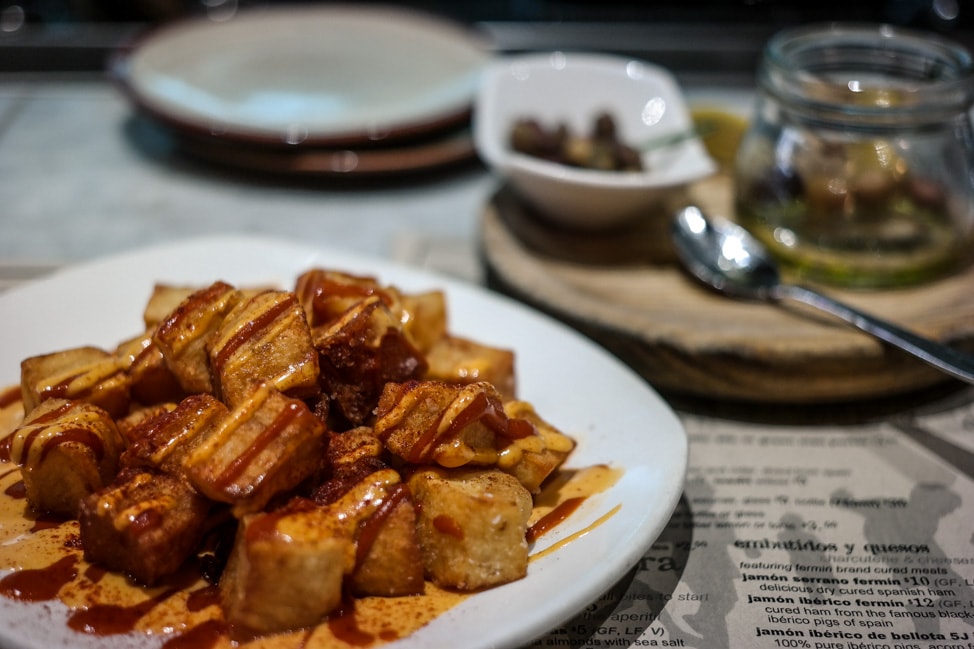 asheville weekend Patatas bravas at Curate