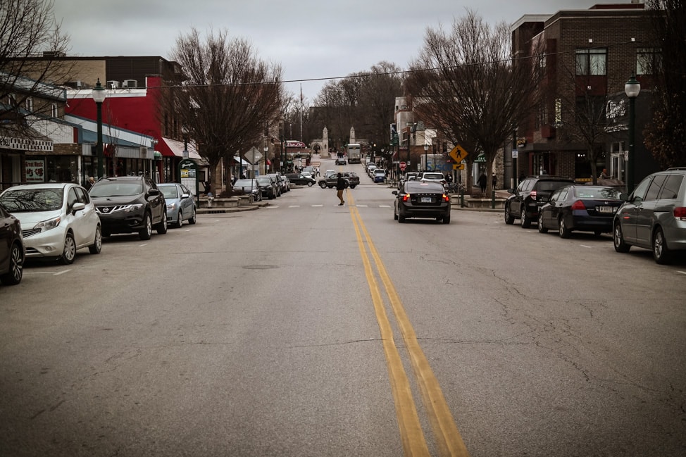 Things to Do in Bloomington, Indiana: Kirkwood Ave, the main drag for the IU campus