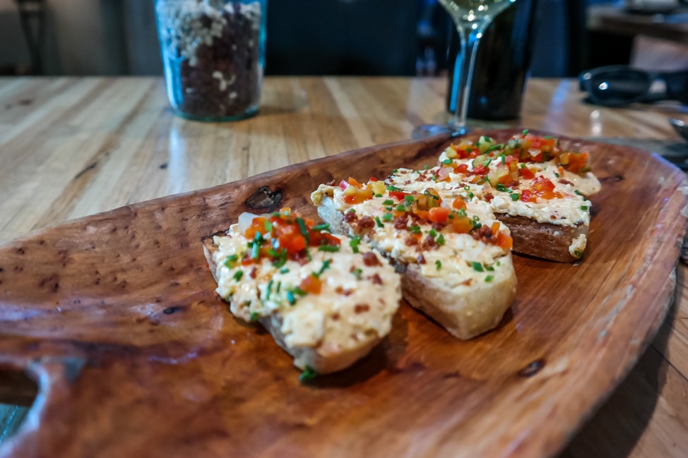 best things to do in charleston: Pimento cheese on toast at Husk