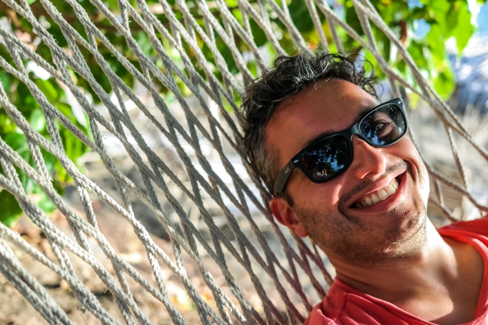 st. kitts best beaches Drew is relaxed in a hammock in st. kitts