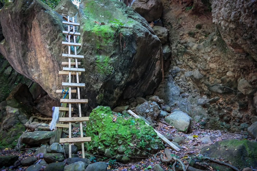 hiking in st. kitts the boulder ladder in st. kitts