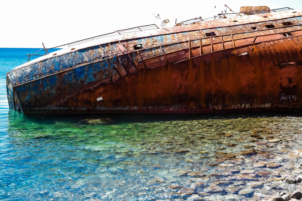 hiking in st. kitts our very own shipwreck