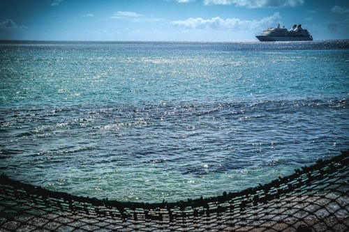 The view from one of St. Kitts best beaches