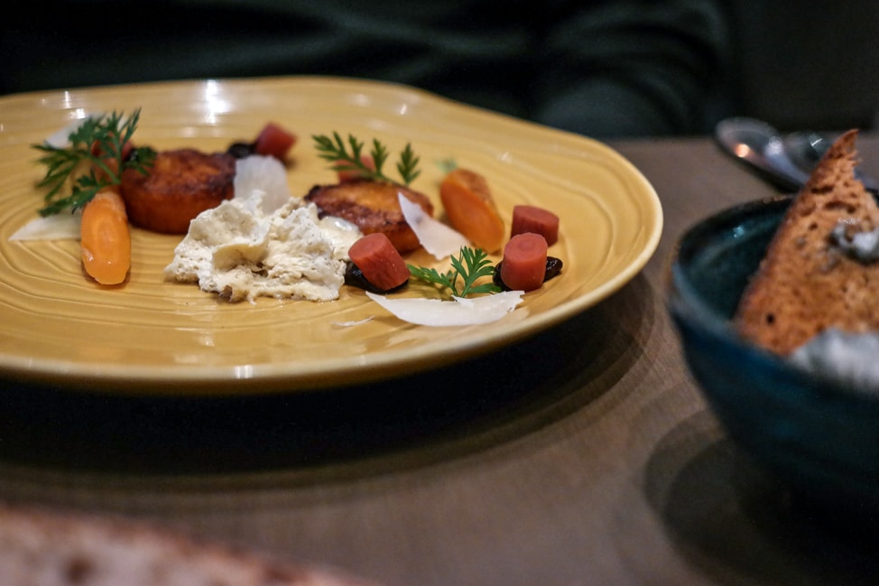 Carrot dish at M Threadneedle Street