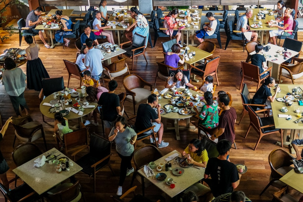breakfast at the Alila Yangshuo