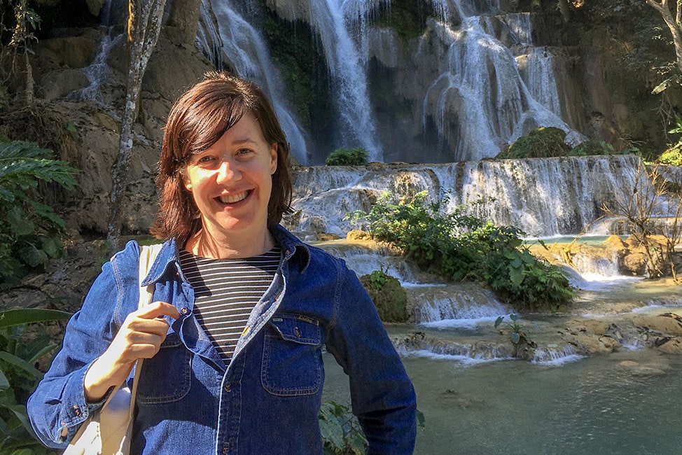 visiting kuang si falls