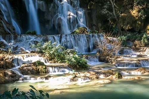 Kuang Si falls near Luang Prabang, Laos