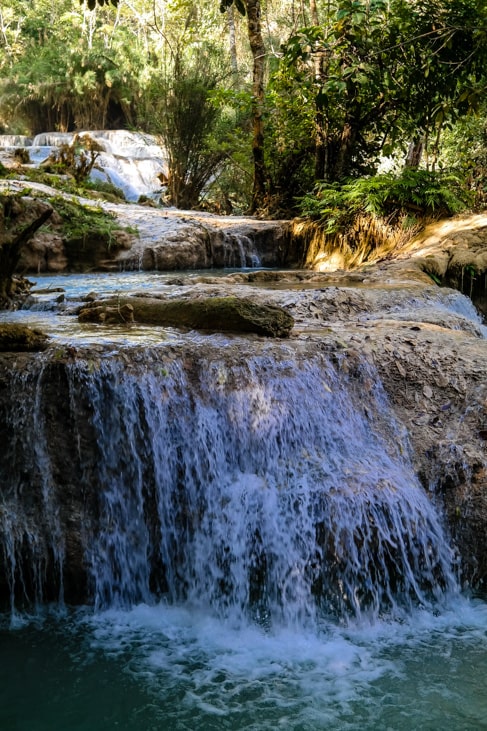 visiting kuang si falls