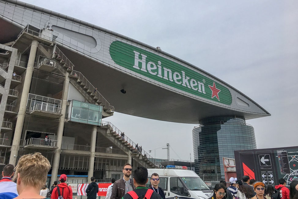 Main grandstand at F1 Shanghai Chinese Grand Prix