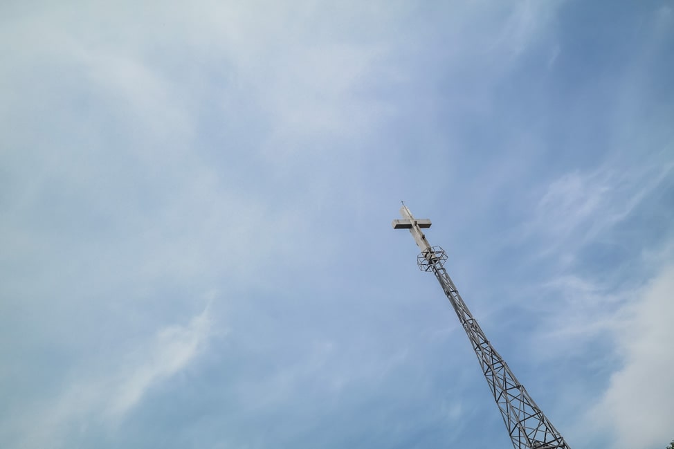 DMZ Tour: the cross that can be seen from North Korea