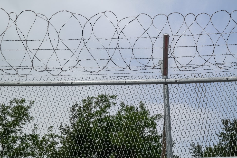 DMZ Tour: Chain link fence along the DMZ 