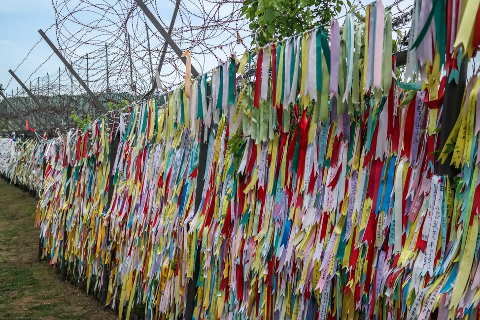 DMZ Tour: shrine in Imjingak Park near the DMZ