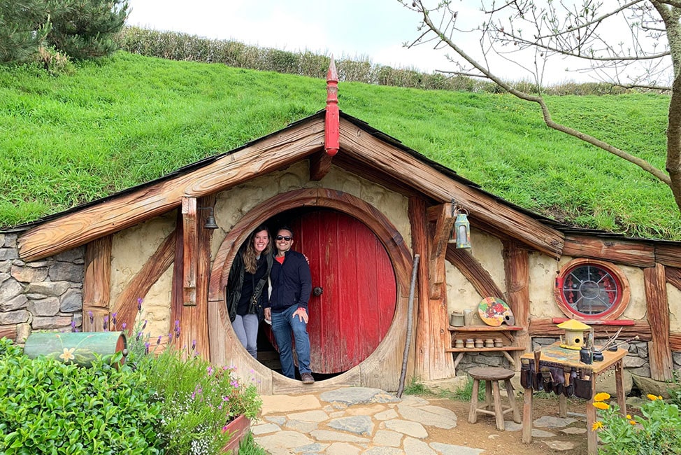 alice and drew in their very own hobbit hole